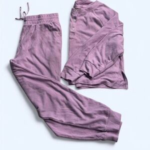 Victoria’s Secret Lilac Waffle Knit Lounge Set Small Petite